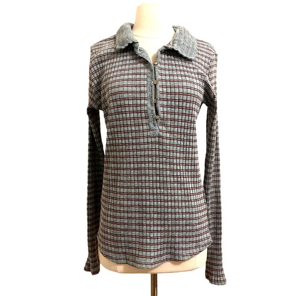 Free People Delilah Ribbed Henley Top - Picture 3 of 10